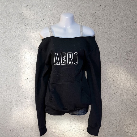 AERO OFF THE SHOULDER SWEATSHIRT - Picture 1 of 4